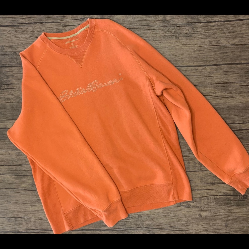 Vintage orange Eddie Bauer Crewneck